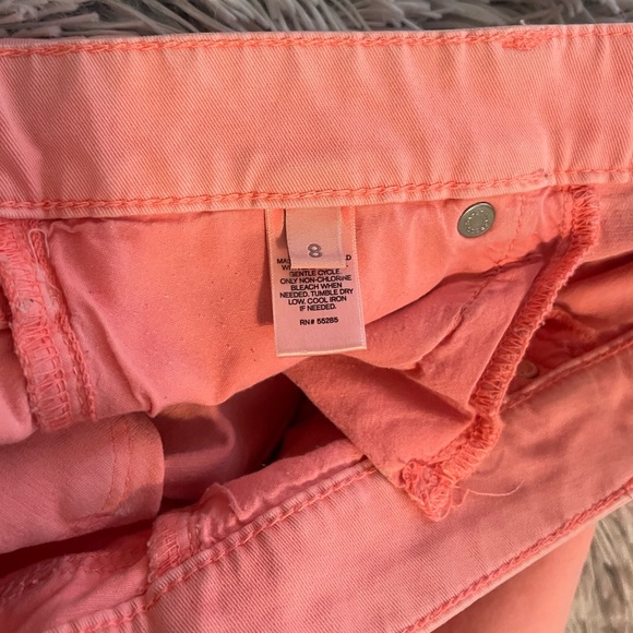 Express Coral Peach colored denim jeans Size 8 - Picture 6 of 8